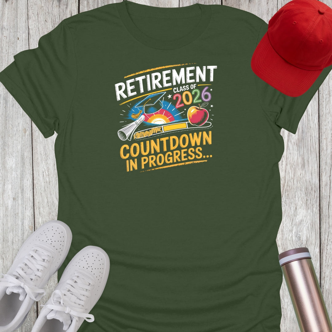 Teacher Retirement Countdown T-Shirt