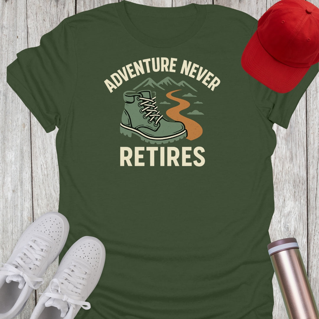 Adventure Never Retires T-Shirt