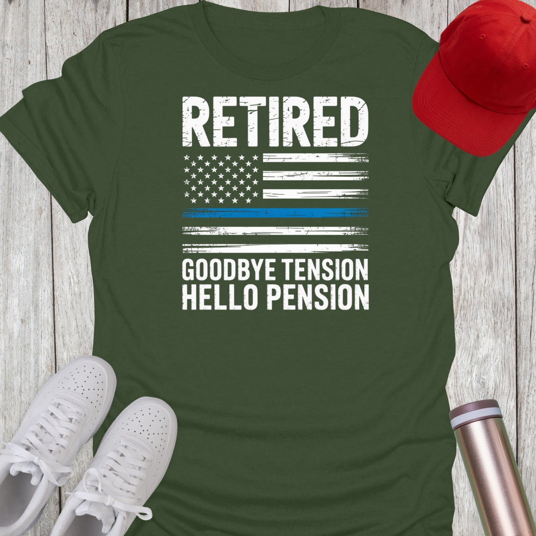 Retired Thin Blue Line T-Shirt