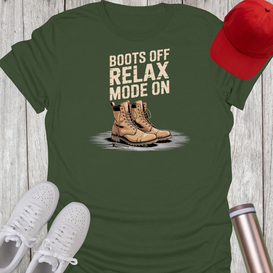Boots Off Veteran T-Shirt